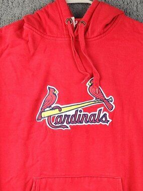 St Louis Cardinals STL Hoodie Men's Extra Large Sweatshirt MLB Embroidered Logo